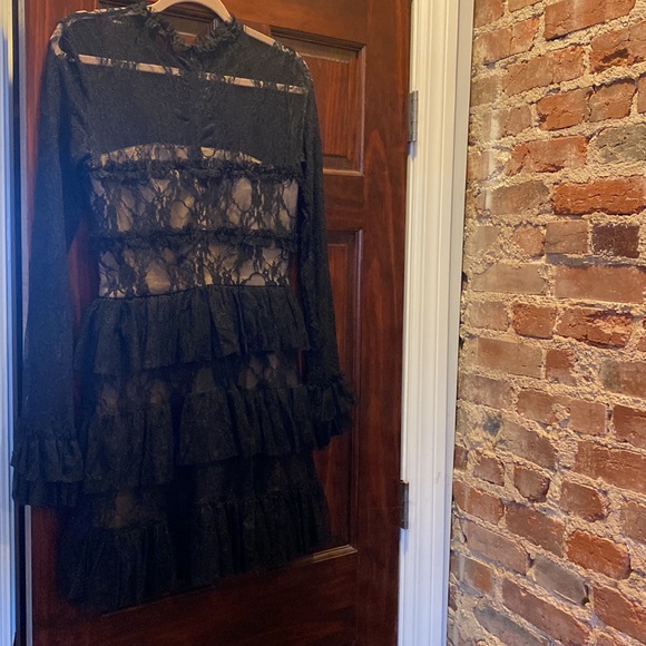 Bailey 44 Feeding Circle Ruffled Lace Dress - Picture 4 of 7